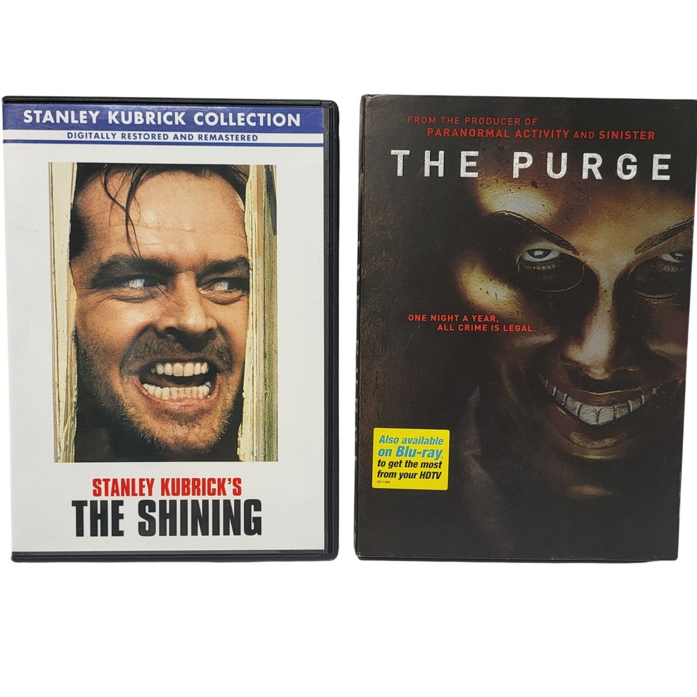 Horror DVD Bundle The Shining Stanley Kubrick & The Purge Ethan Hawke‎ Rated R*